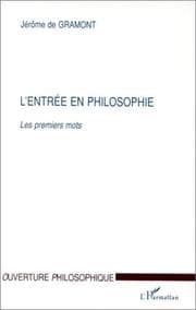 Tapa de L' entrée en philosophie