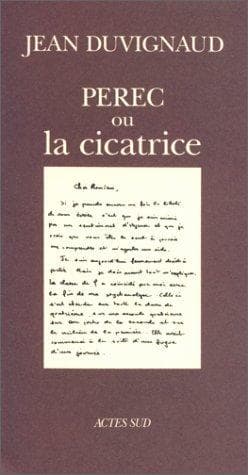 Tapa de Perec, ou, La cicatrice