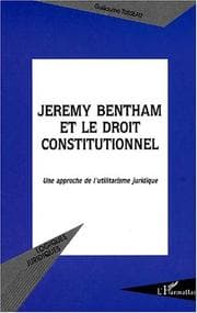 Tapa de Jeremy Bentham et le droit constitutionnel