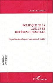 Tapa de Politique de la langue et différence sexuelle