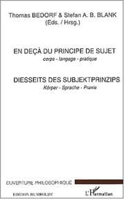 Tapa de En deçà du principe de sujet