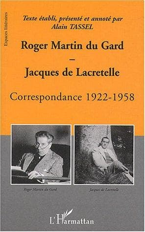 Tapa de Correspondance 1922-1958