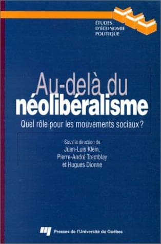 Tapa de Au-dela du neoliberalisme