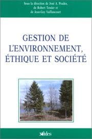 Tapa de Gestion de l'environnement, éthique et société
