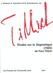 Tapa de Études sur la Dogmatique, 1925, de Paul Tillich