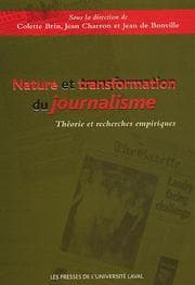 Tapa de Nature et transformation du journalisme