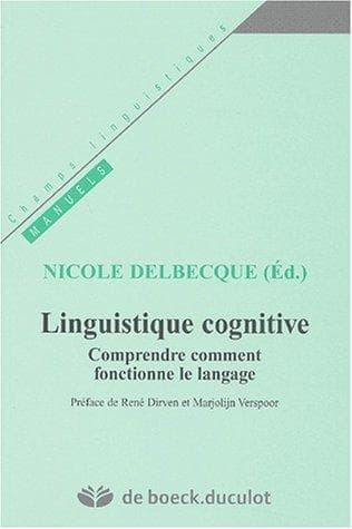 Tapa de Linguistique cognitive