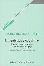 Tapa de Linguistique cognitive