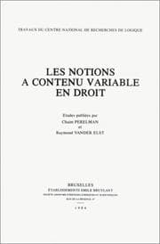 Tapa de Les Notions à contenu variable en droit