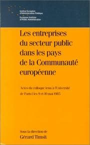 Tapa de Les Entreprises du secteur public dans les pays de la Communauté européenne
