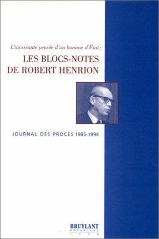 Tapa de Les blocs-notes de Robert Henrion