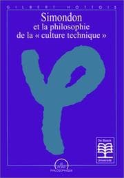 Tapa de Simondon et la philosophie de la "culture technique"