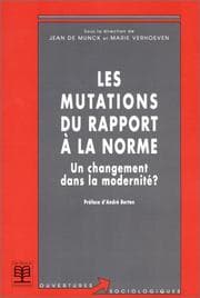 Tapa de Les mutations du rapport à la norme