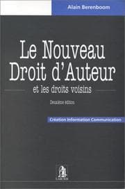 Tapa de Le nouveau droit d'auteur