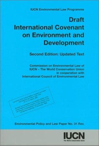 Tapa de Draft International Covenant on Environment and Development