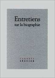 Tapa de Entretiens sur la biographie