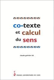 Tapa de Co-texte et calcul du sens