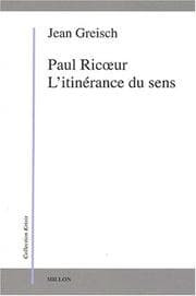 Tapa de Paul ricoeur, l'itiniraire du sens