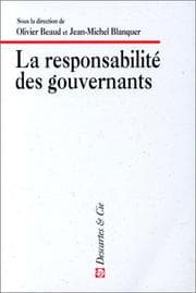 Tapa de La responsabilité des gouvernants