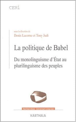 Tapa de La politique de Babel