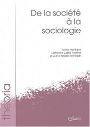 Tapa de De la société à la sociologie
