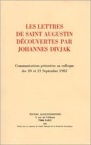 Tapa de Les Lettres de saint Augustin découvertes par Johannes Divjak