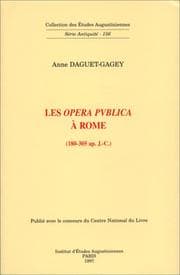 Tapa de Les opera publica à Rome (180-305 ap. J.-C.)