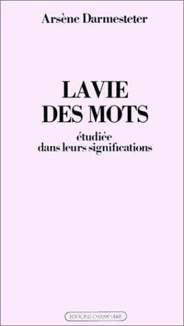 Tapa de La Vie des mots