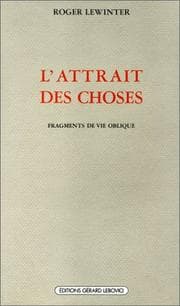 Tapa de L'attrait des choses