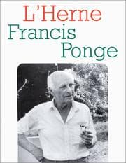 Tapa de Francis Ponge