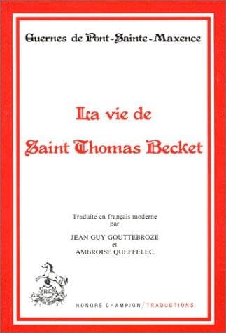 Tapa de La vie de saint Thomas Becket