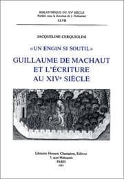 Tapa de Guillaume de Machaut et l'écriture au XIVe siècle