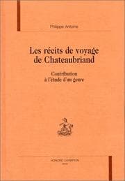 Tapa de Les récits de voyage de Chateaubriand