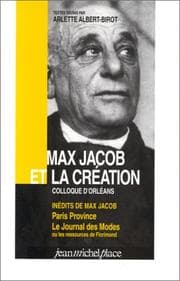 Tapa de Max Jacob et la création