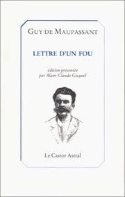 Tapa de Lettre d'un fou