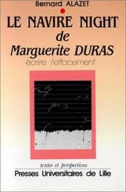 Tapa de Le navire night de Marguerite Duras