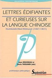Tapa de Lettres édifiantes et curieuses sur la langue chinoise