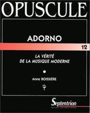Tapa de Adorno, la vérité de la musique moderne