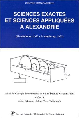 Tapa de Sciences exactes et sciences appliquées à Alexandrie