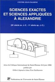Tapa de Sciences exactes et sciences appliquées à Alexandrie