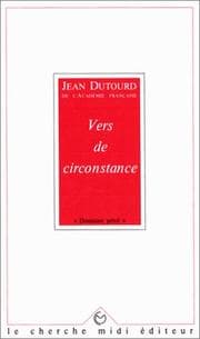 Tapa de Vers de circonstance