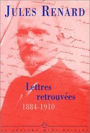 Tapa de Lettres retrouvées (1884-1910)