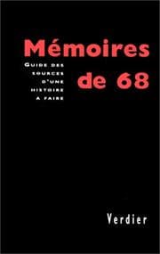 Tapa de Mémoires de 68