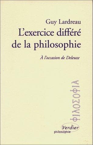 Tapa de L' exercice différé de la philosophie