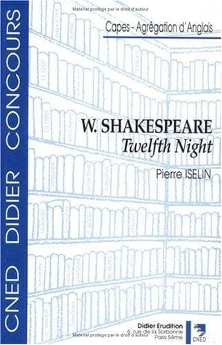 Tapa de William Shakespeare, Twelfth Night
