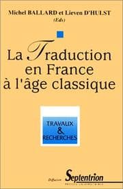 Tapa de La traduction en France à l'âge classique