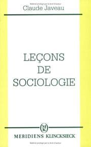 Tapa de Leçons de sociologie