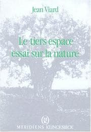 Tapa de Le tiers espace