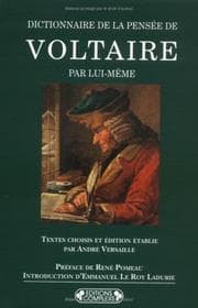 Tapa de Dictionnaire de la pensée de Voltaire par lui-même
