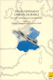 Tapa de Développement urbain durable--quatre métropoles européennes à l'épreuve